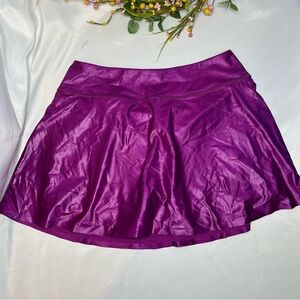 Greyson Purple High-Low Skater Mini Skirt for Night Out
